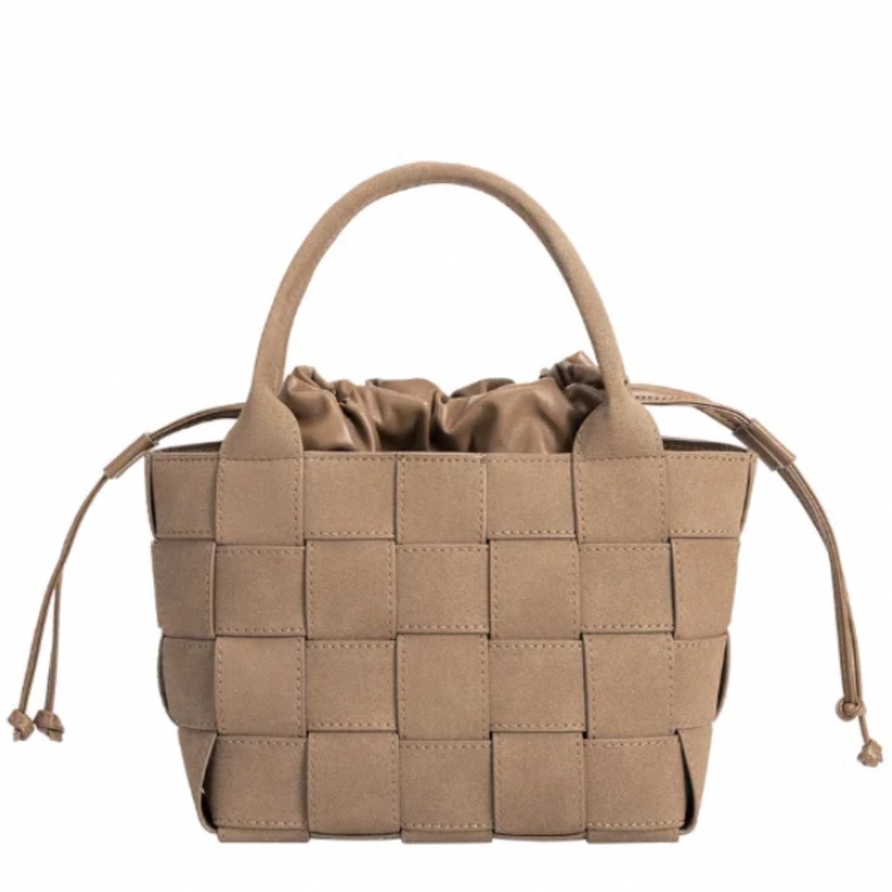 Lyndsey Vegan Crossbody Bag in Taupe